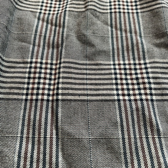 Wild Fable Khaki Pleated Plaid Trousers - Picture 5 of 12